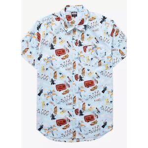 Star Wars Men’s XL First Order & The Resistance Short Sleeve Button Up Shirt